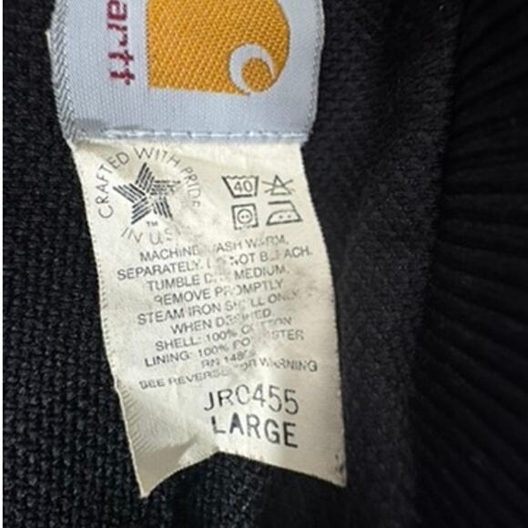 "CARHARTT" Vintage Thermal Lined Firm Duck JRO 455 Teal Blue AZTEC Jacket SZ L - Picture 5 of 16